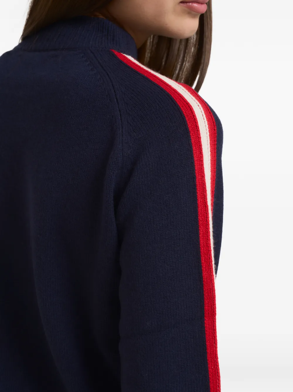 Mc2 Saint Barth Stripe Ski Lover Knitwear In Blue