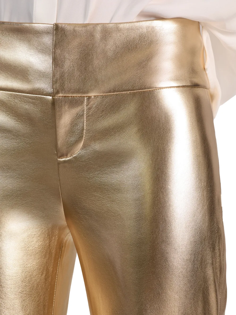 Alice And Olivia Olivia Bootcut Trousers In Gold