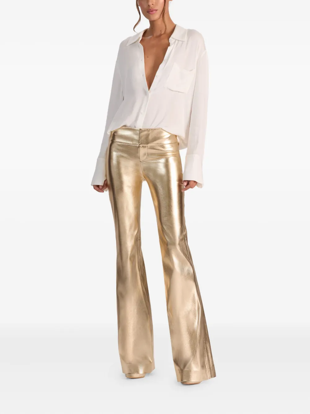 Alice + olivia Bootcut broek - Goud