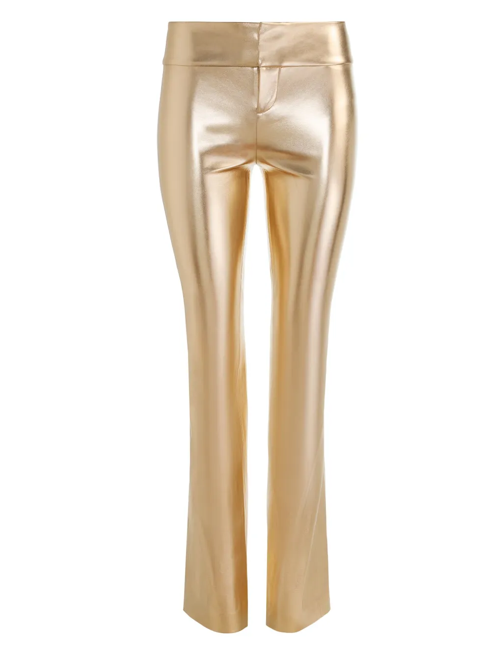 Alice And Olivia Olivia Bootcut Trousers In Gold