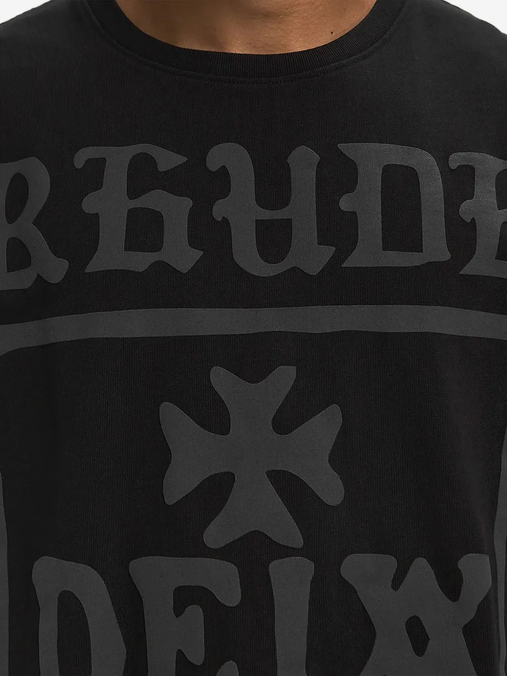 RHUDE Deix Shield T-shirt - Zwart
