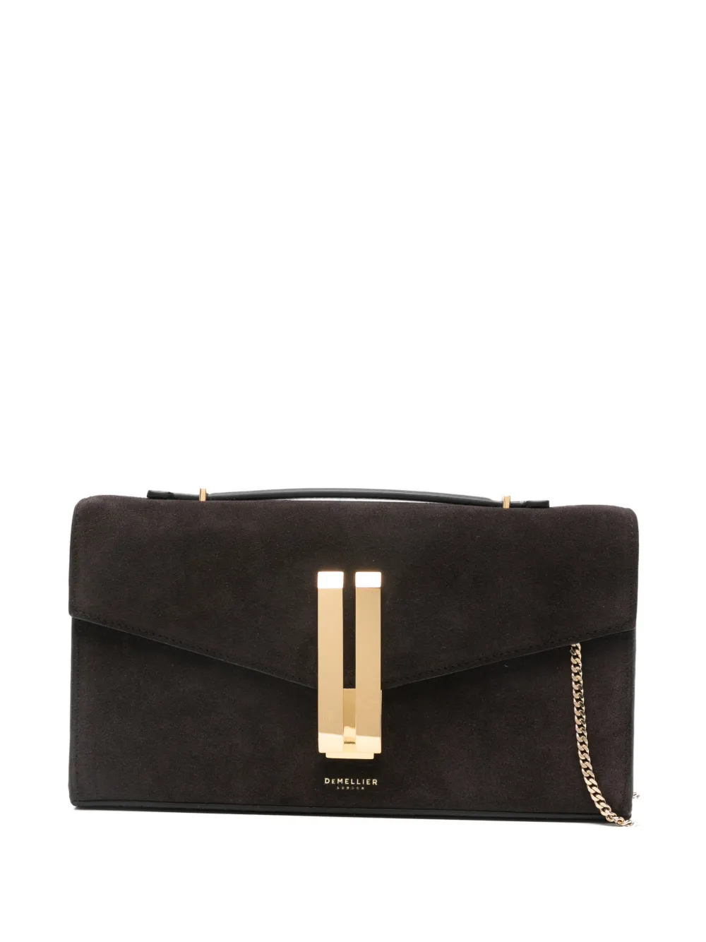 DeMellier Vancouver suede clutch - Marrone