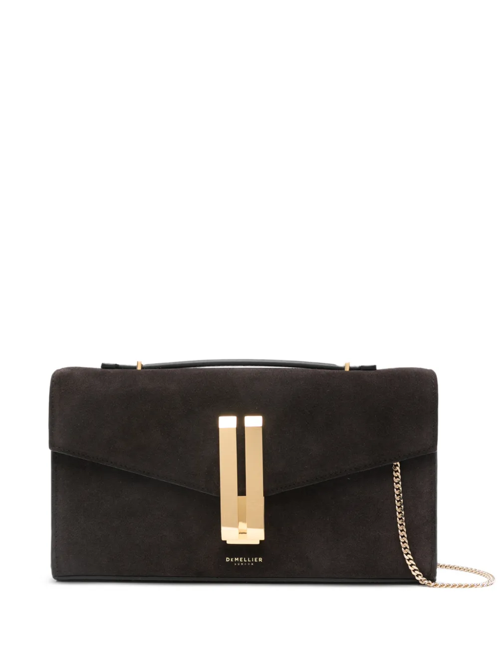 DeMellier Vancouver suede clutch - Marrone
