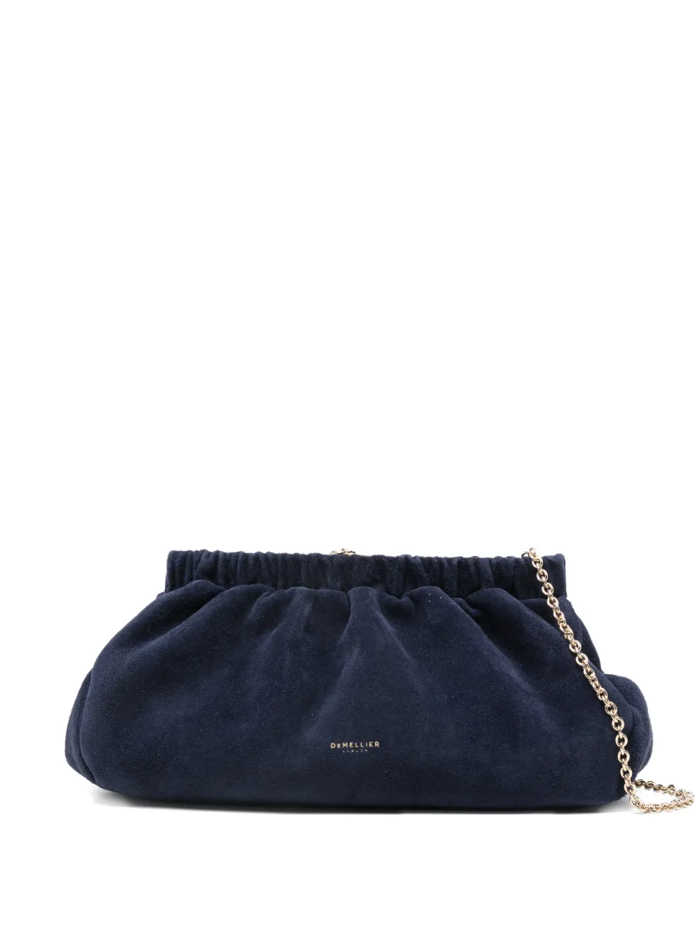 DeMellier Miami suede clutch bag - Blu