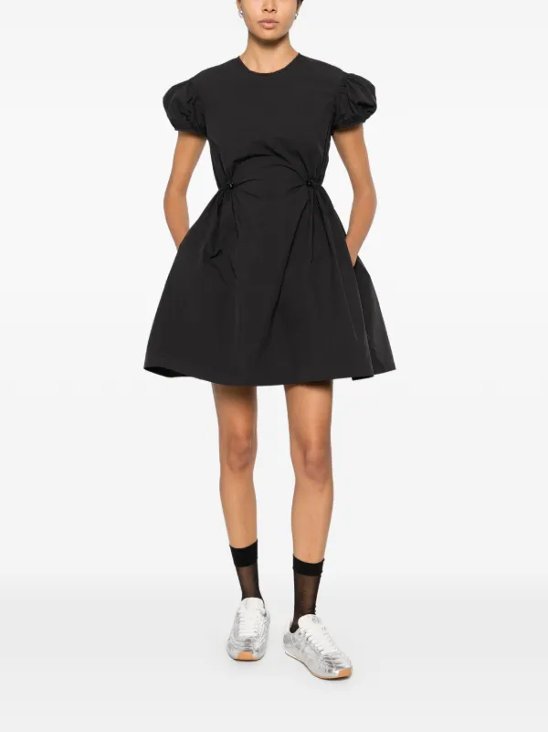 Cecilie Bahnsen パフスリーブ ドレス | ブラック | FARFETCH JP