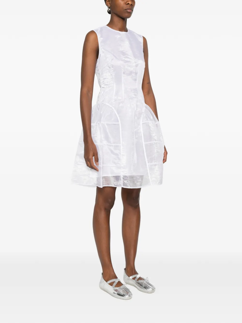 Cecilie Bahnsen Claudie mini-jurk Wit