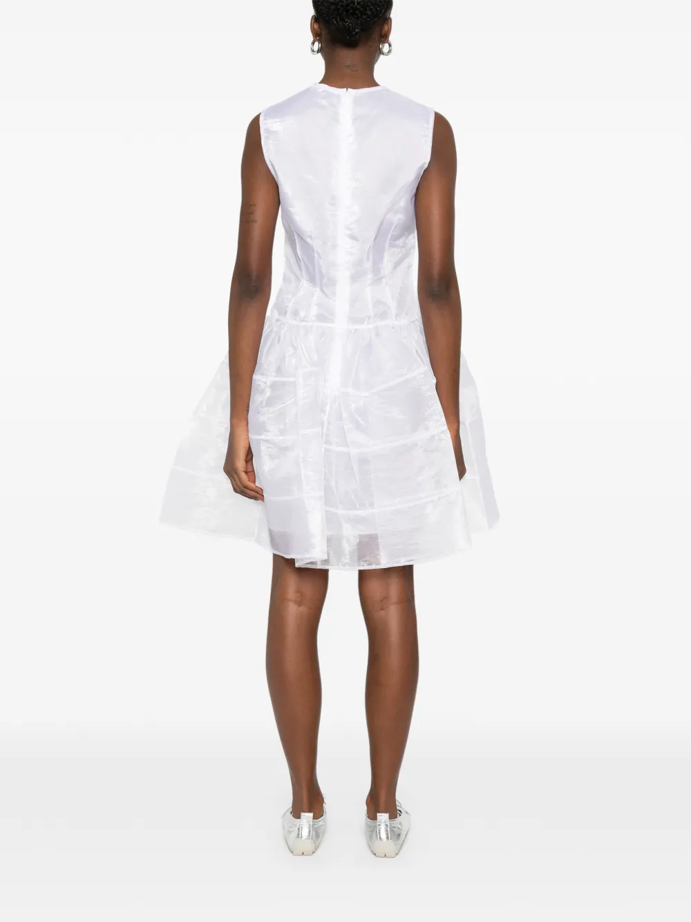 Cecilie Bahnsen Claudie mini-jurk Wit