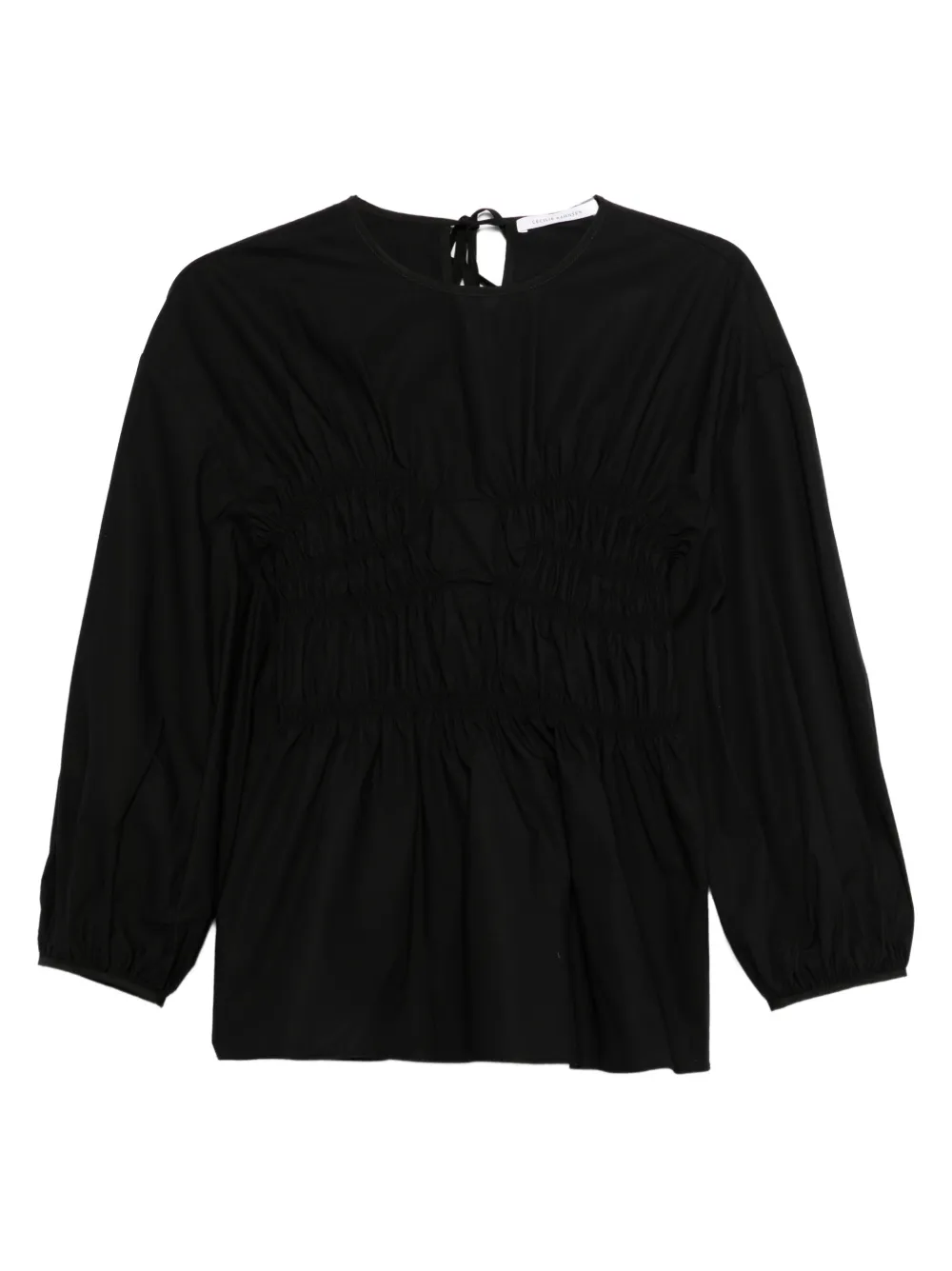 Cecilie Bahnsen long sleeve stitch top - Nero