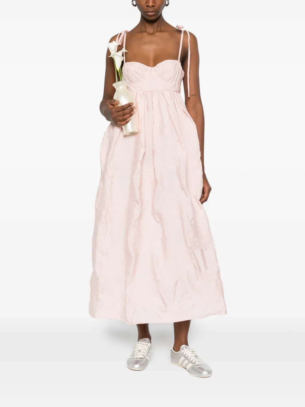 Cecilie Bahnsen Midi-jurk - Roze