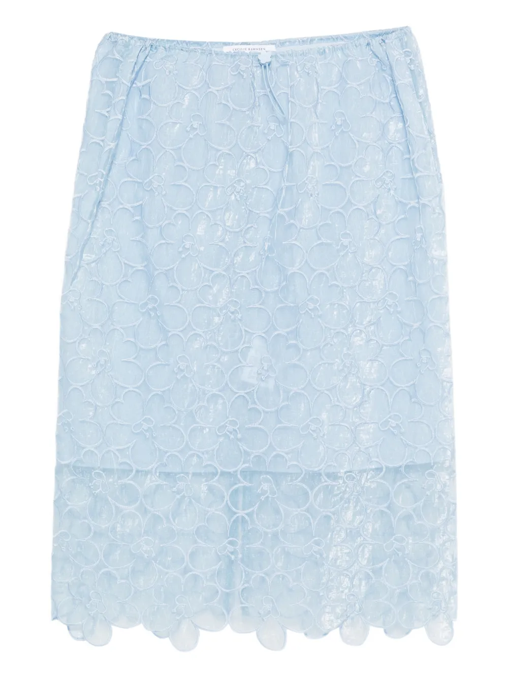 Cecilie Bahnsen Bria midi skirt - Blau