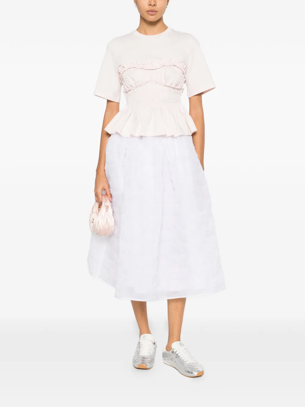 Cecilie Bahnsen Midi-rok - Wit