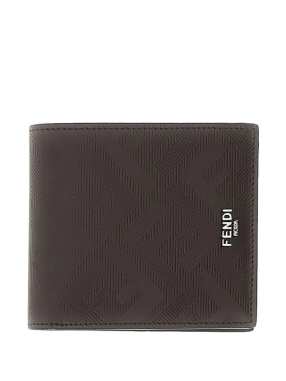 FENDI logo-detail bi-fold wallet | Brown | Image 1