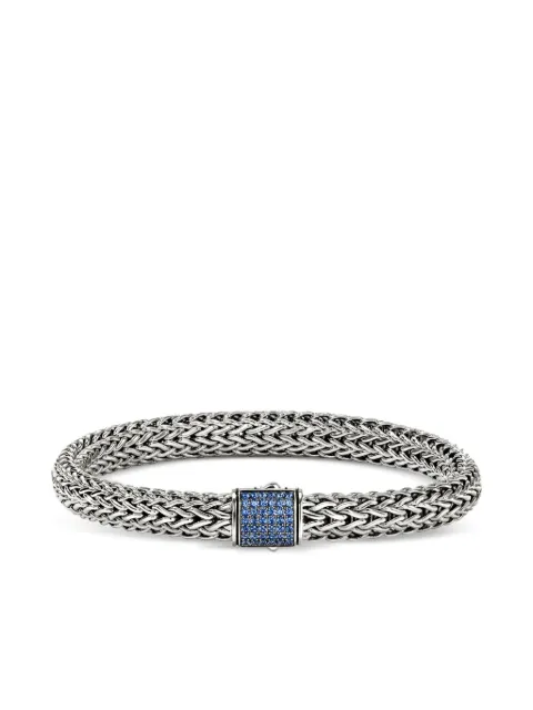 John Hardy sterling silver Icon sapphire bracelet
