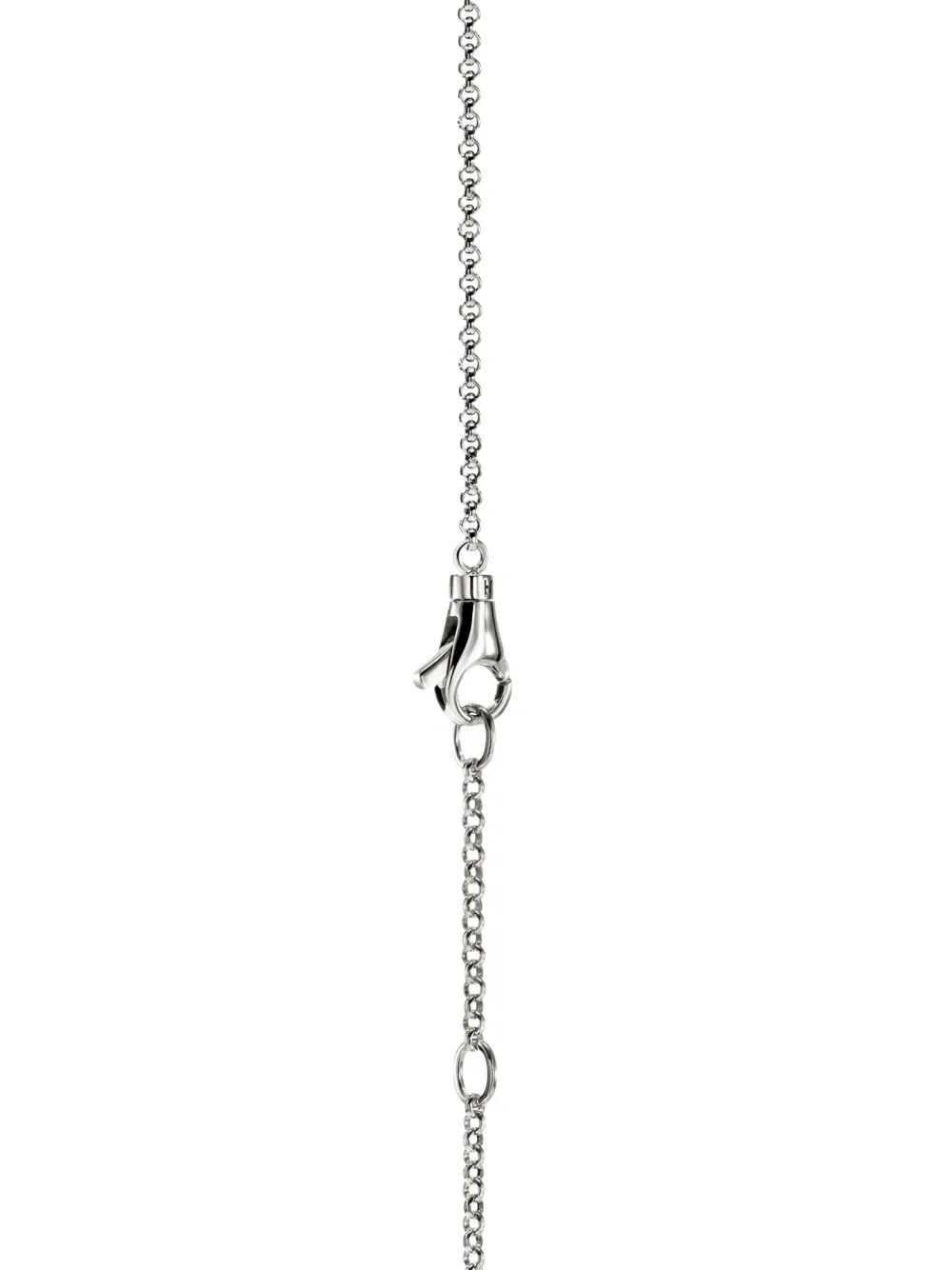 John Hardy Sterling Silver Diamond Cross-pendant Necklace In Metallic