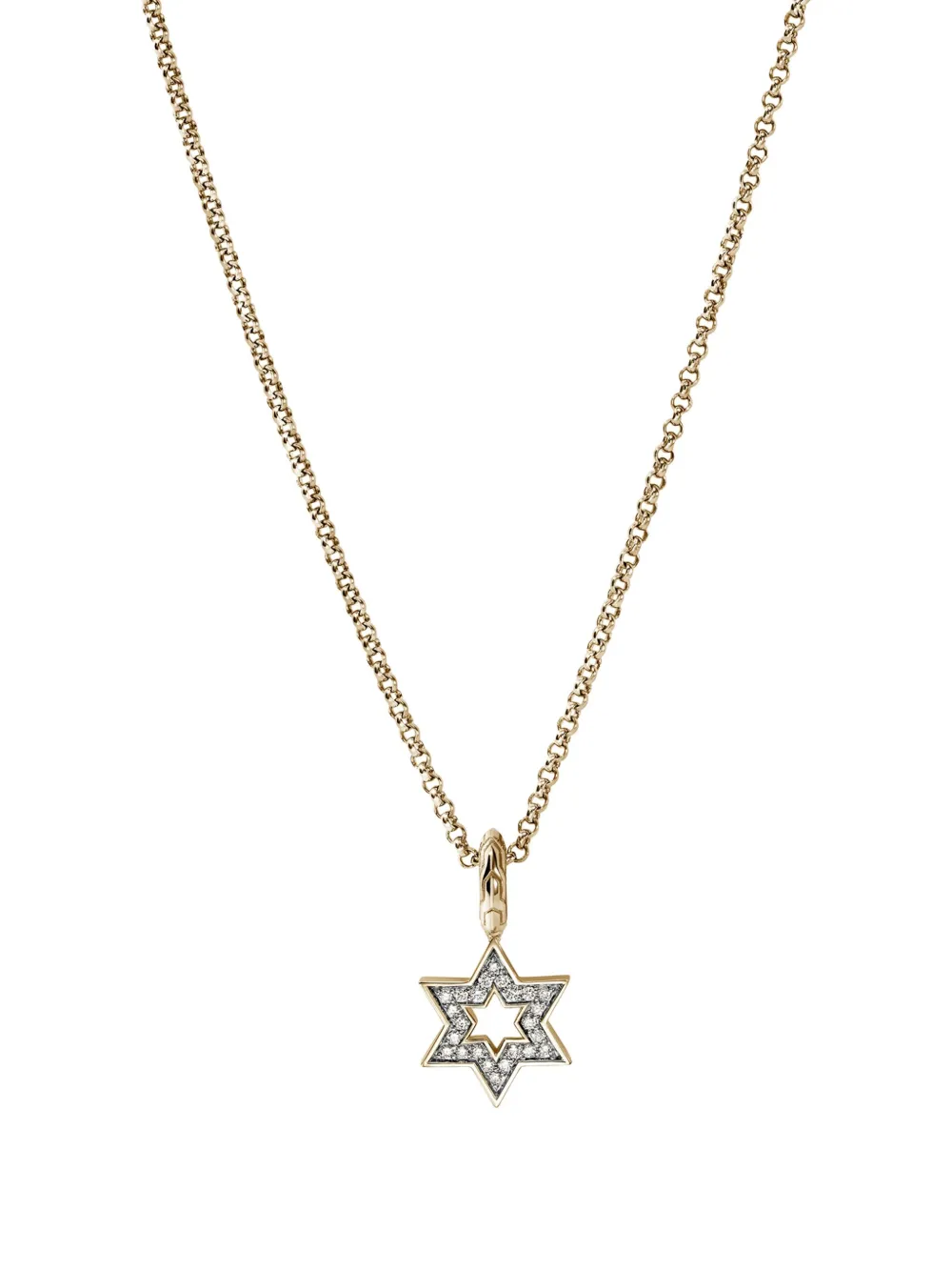 John Hardy 14k Yellow Gold Diamond Star Necklace In Gold