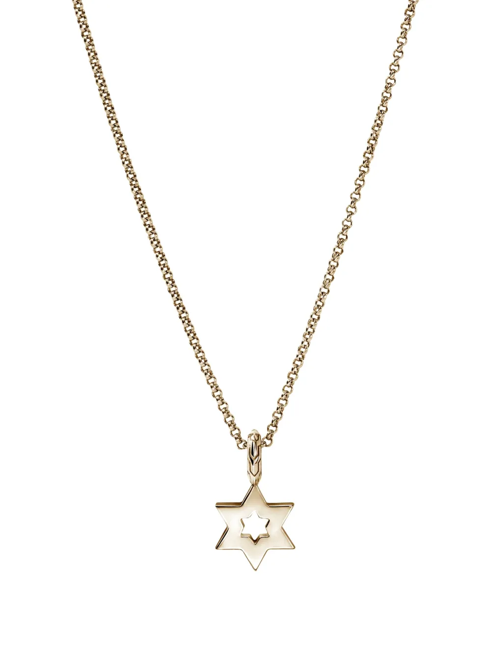 John Hardy 14k Yellow Gold Diamond Star Necklace In Gold