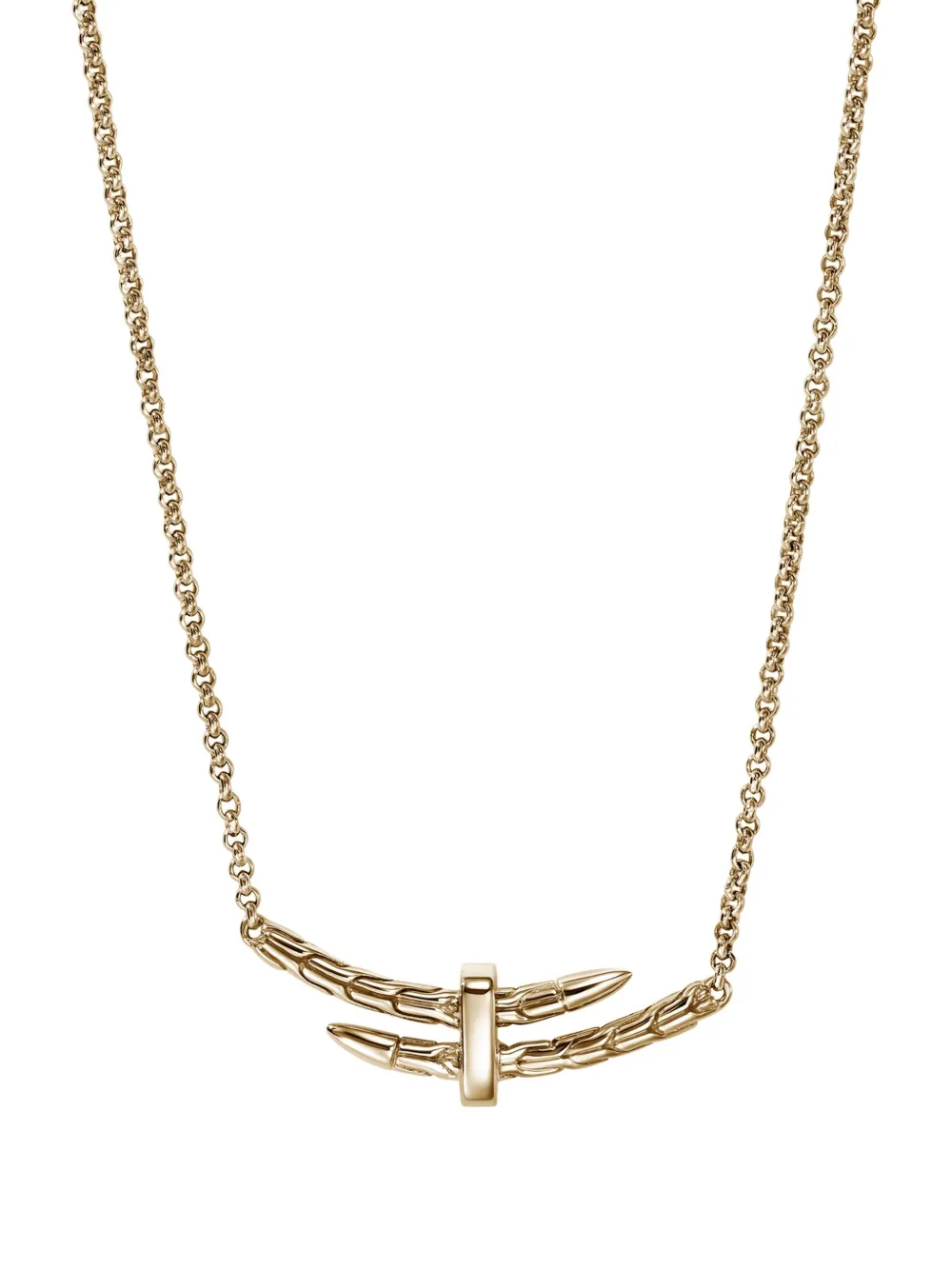 John Hardy 14k Yellow Gold Diamond Necklace In Gold