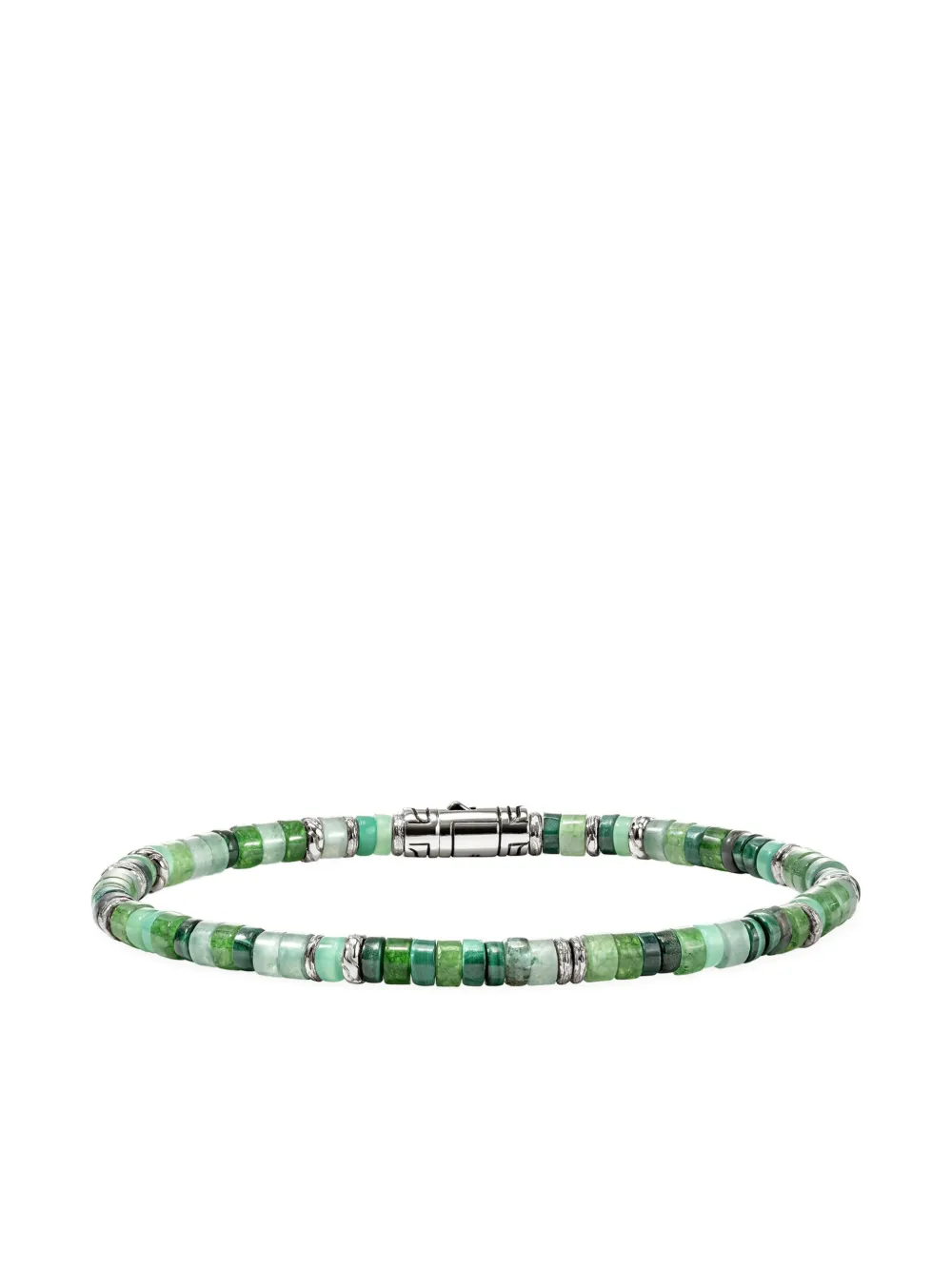 John Hardy Sterling Silver Green Bracelet In Green