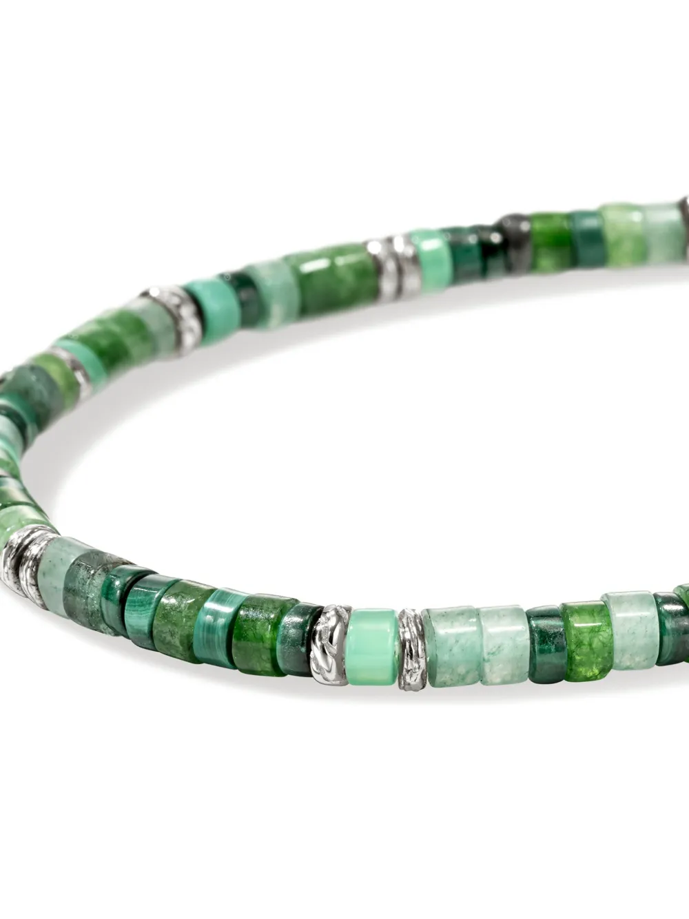 John Hardy Sterling Silver Green Bracelet In Green