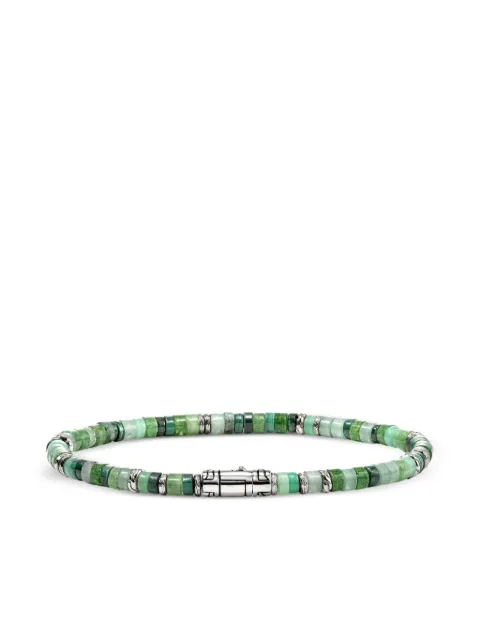 John Hardy Sterling Silver Green Bracelet