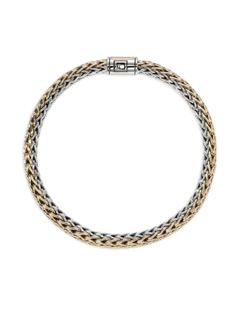John Hardy 14K yellow bonded gold sterling silver bracelet