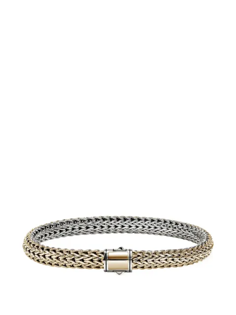 John Hardy 14kt Icon Gelbgold- und Sterlingsilber-Armband