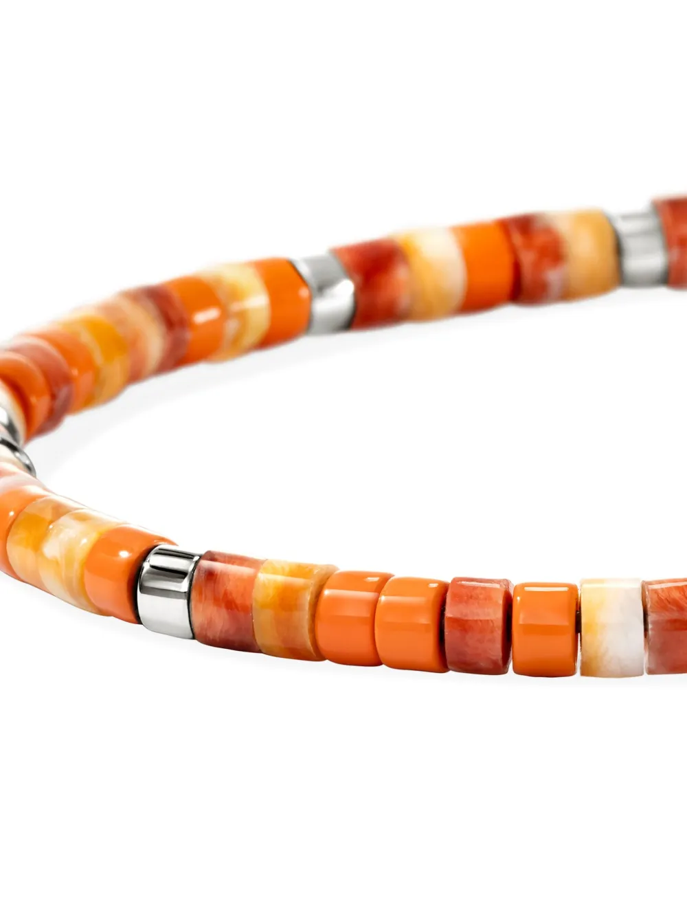 John Hardy Sterling Silver Heishi Bead Bracelet In Brown