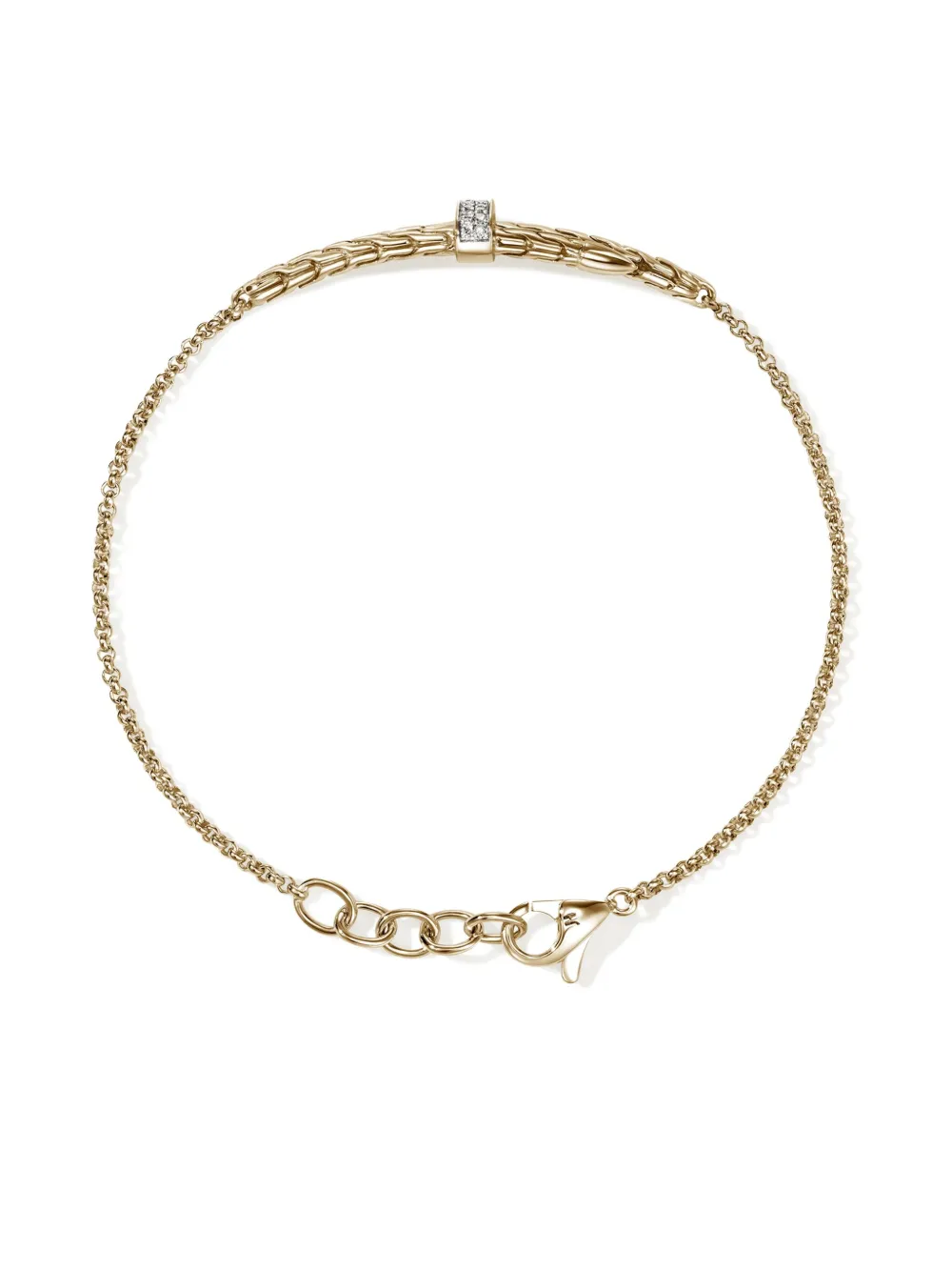 John Hardy 14k Yellow Gold Diamond Bracelet In Gold