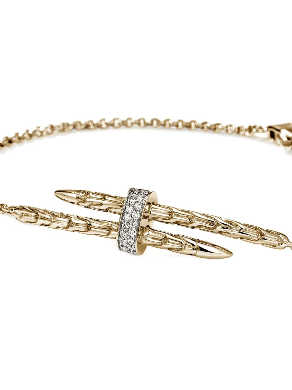 John Hardy 14k Yellow Gold Diamond Bracelet In Gold