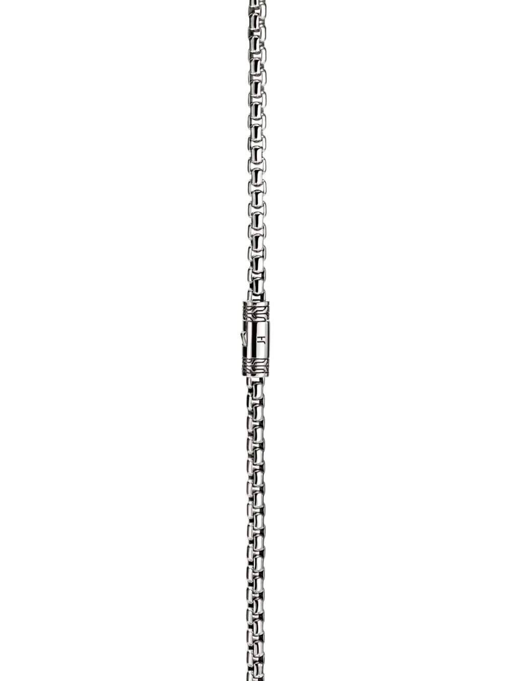 John Hardy Sterling Silver Tag Beaded Necklace In Metallic
