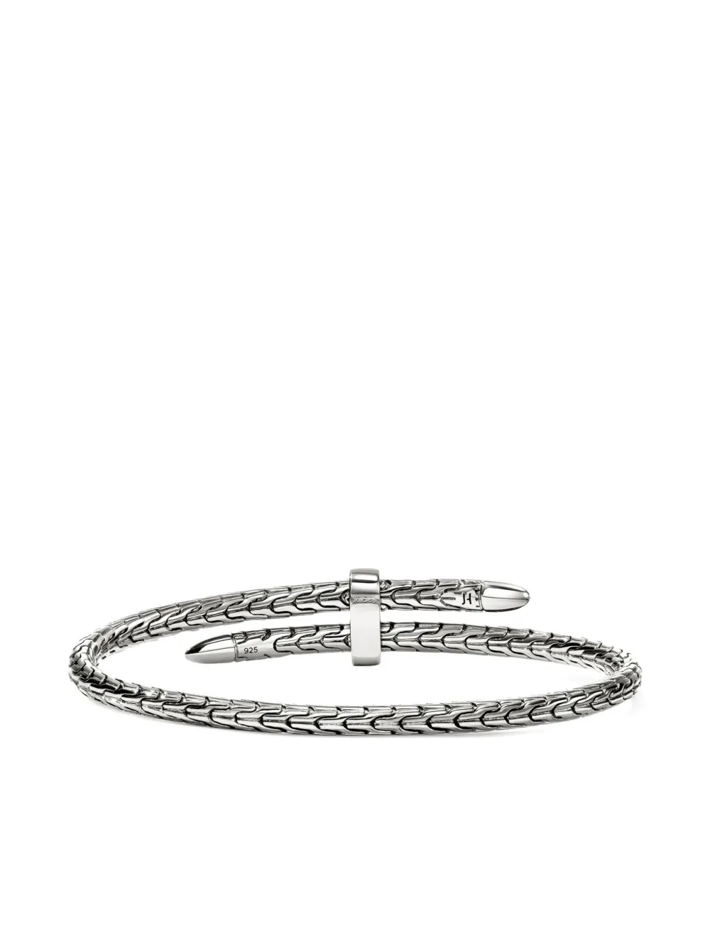 John Hardy Sterling Silver Black Sapphire Bracelet In Metallic