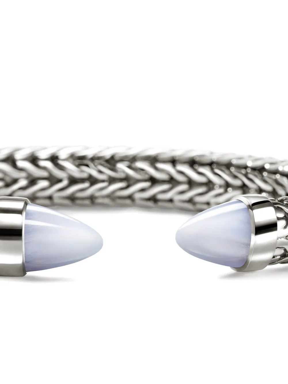 John Hardy Sterling Silver Chalcedony Chain Bracelet In Metallic