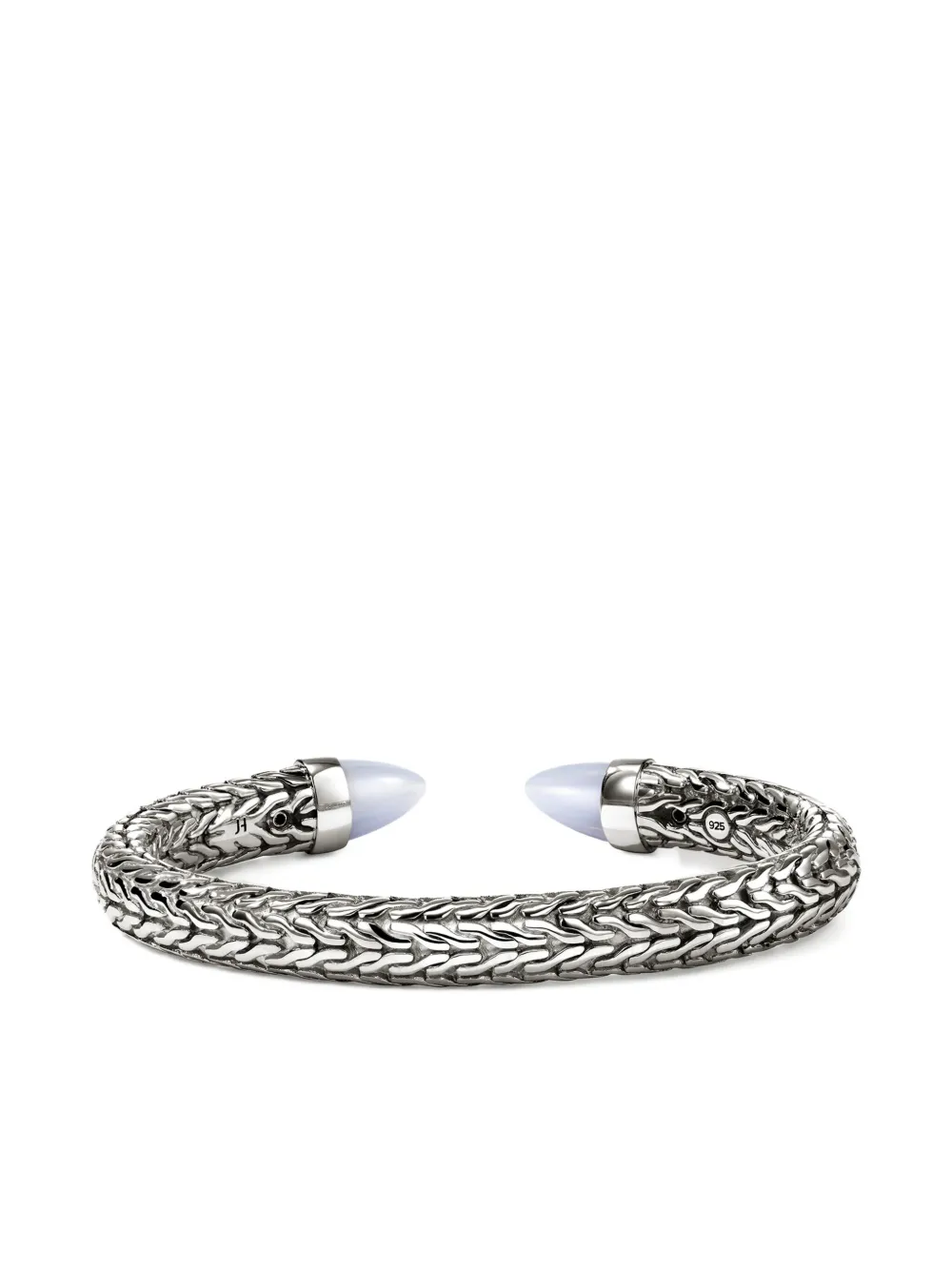 John Hardy Sterling Silver Chalcedony Chain Bracelet In Metallic