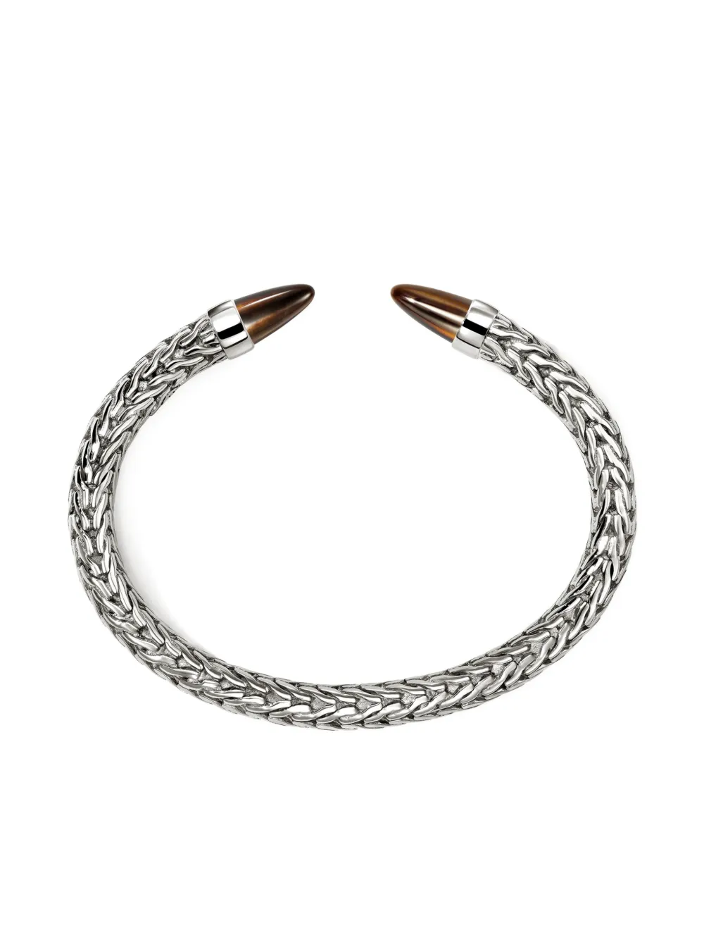 John Hardy Sterling Silver Tiger's Eye Bracelet In Metallic