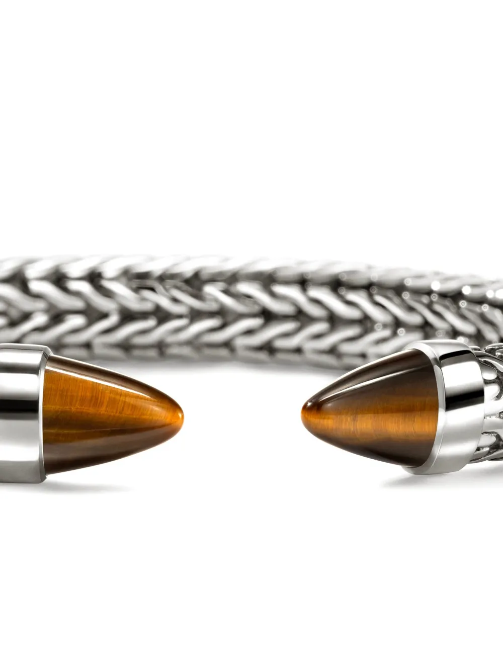 John Hardy Sterling Silver Tiger's Eye Bracelet In Metallic