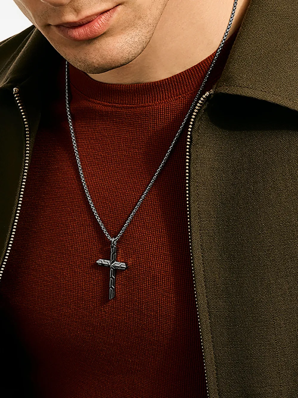 John Hardy Sterling Silver Cross Pendant Necklace In Metallic