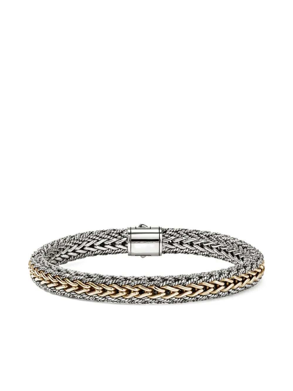 John Hardy 14k Yellow Gold Sterling Silver Bracelet In Metallic