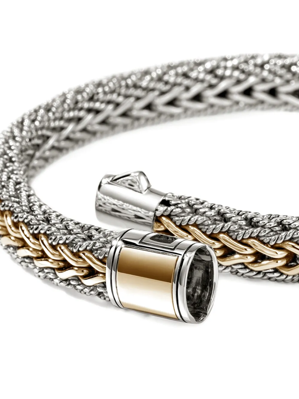 John Hardy 14k Yellow Gold Sterling Silver Bracelet In Metallic