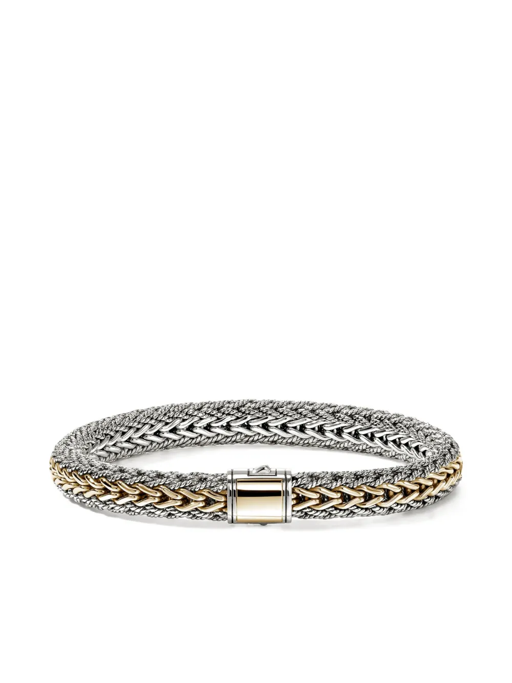 John Hardy 14k Yellow Gold Sterling Silver Bracelet In Metallic