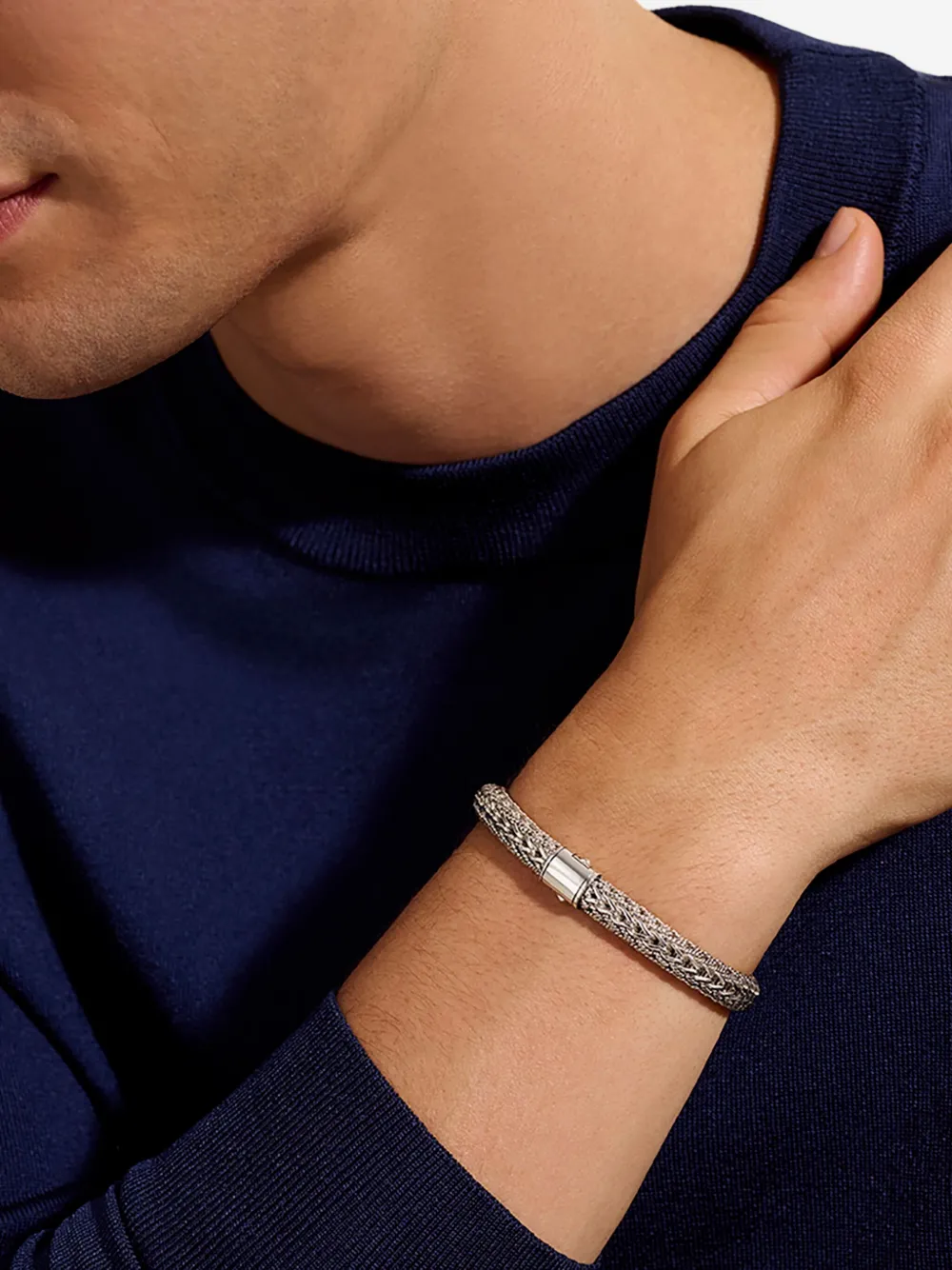 John Hardy 14k Yellow Gold Sterling Silver Bracelet In Metallic