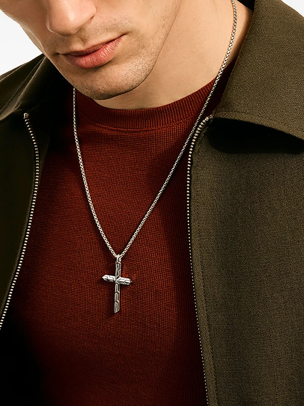 John Hardy sterling silver cross necklace | Image 2