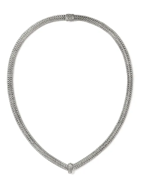 John Hardy sterling silver Icon Link diamond necklace