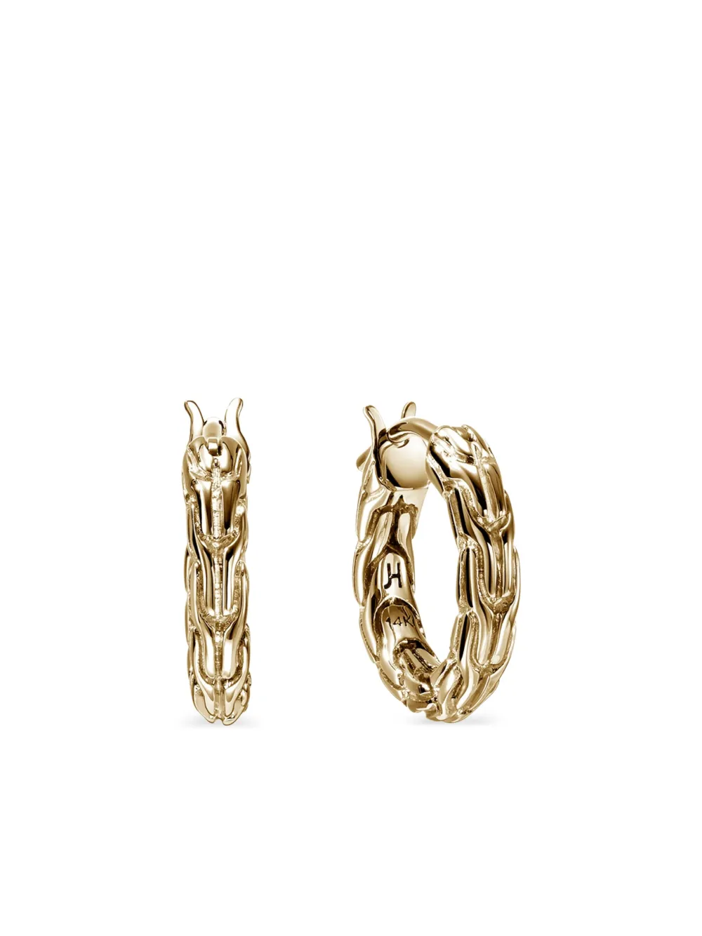 John Hardy 14K yellow gold hoop earrings - Oro