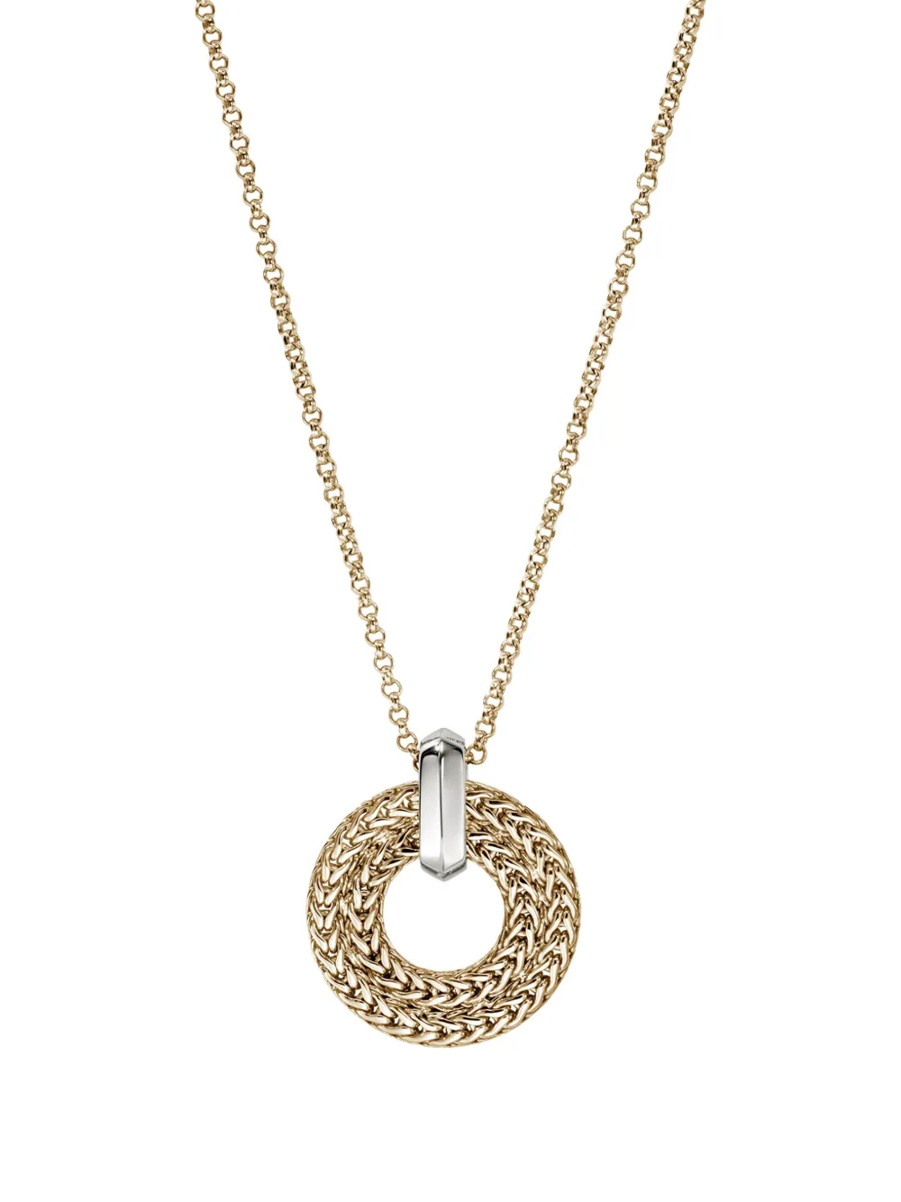 John Hardy 14k Yellow Gold Diamond Pendant Necklace In Gold