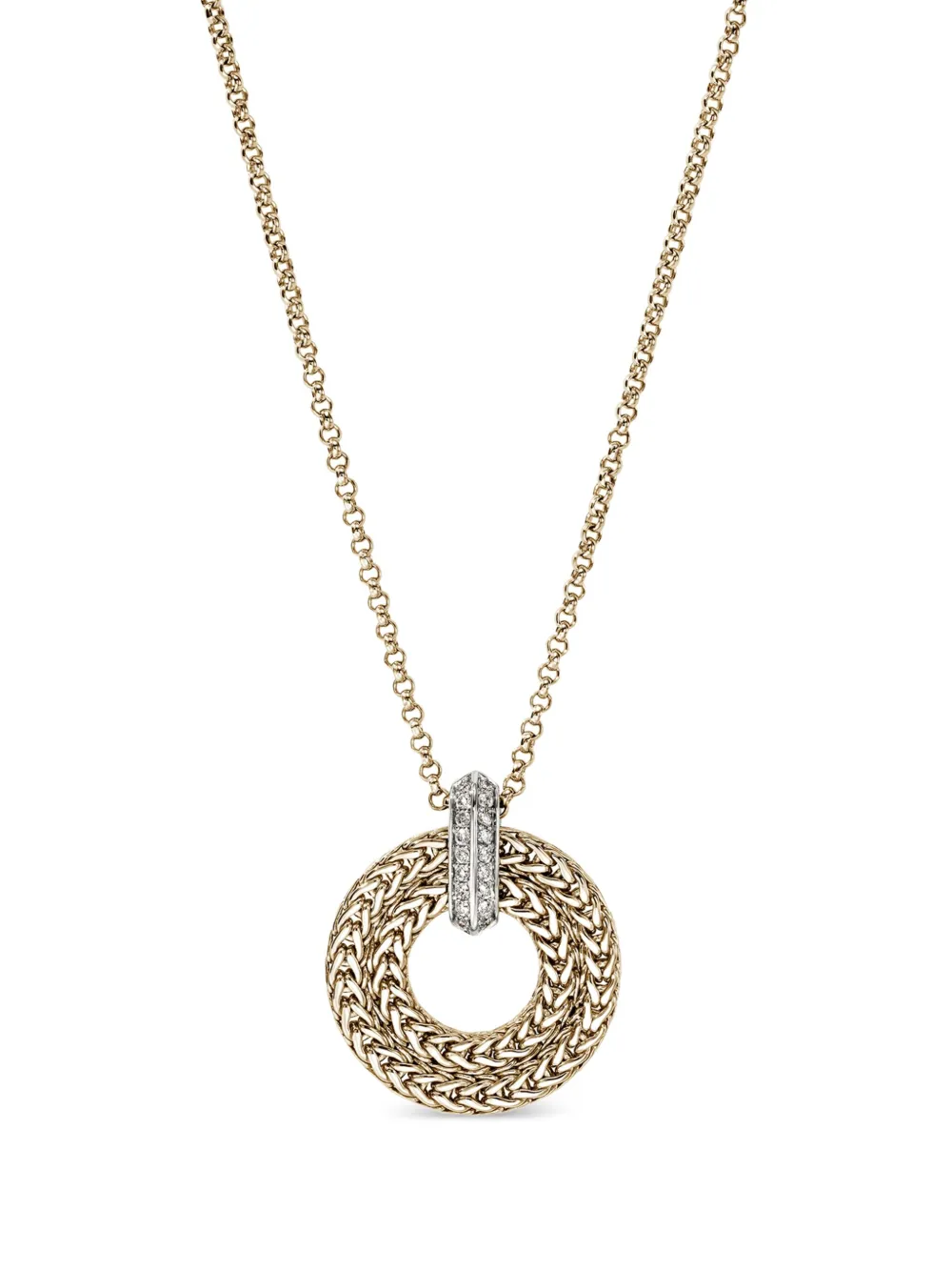 John Hardy Icon Link ダイヤモンド ペンダント ネックレス 14Kイエローゴールド - ゴールドトーン John Hardy Icon Link ダイヤモンド ペンダント ネックレス 14Kイエローゴールド - ゴールドトーン