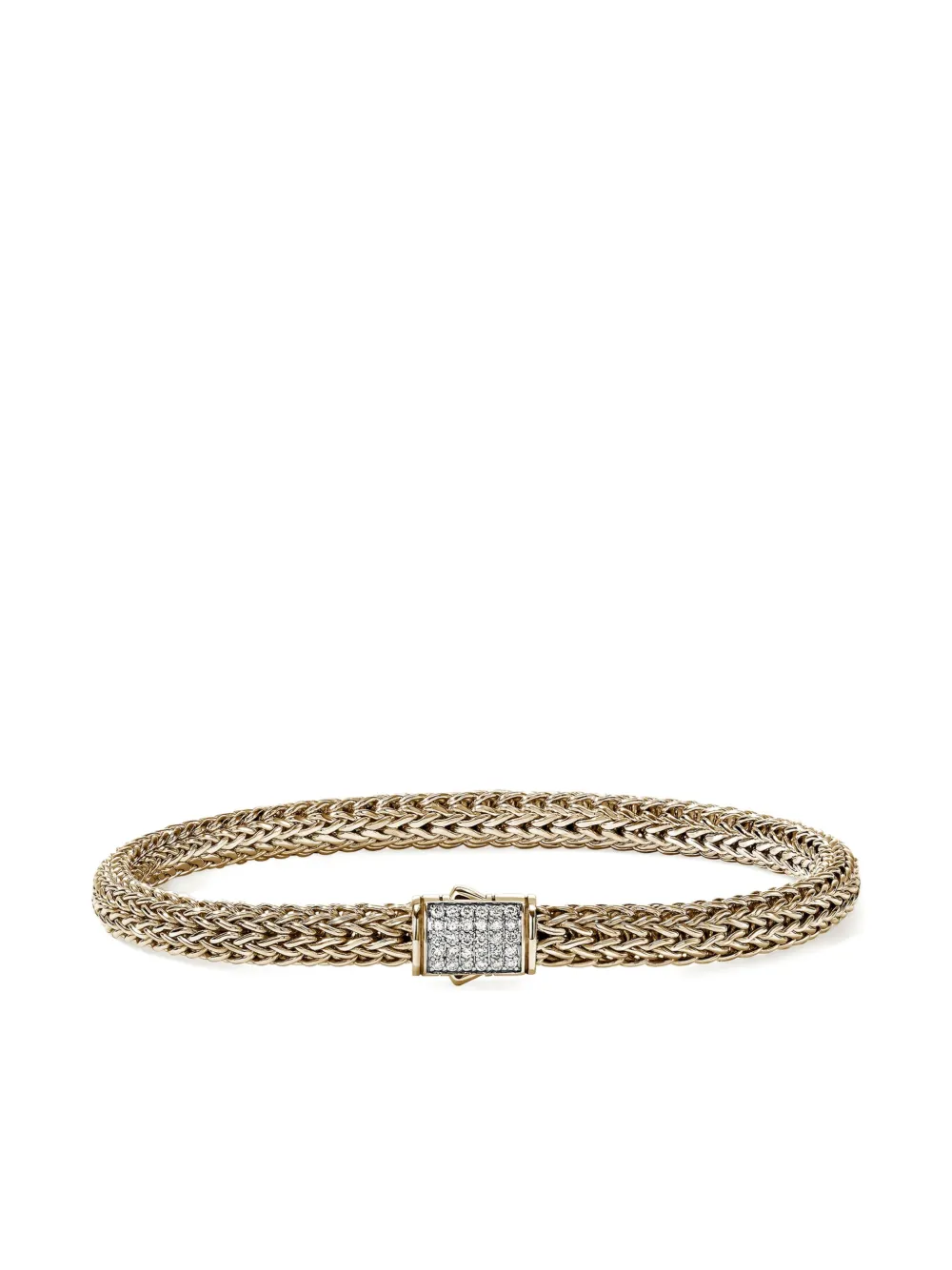 John Hardy 14k Yellow Gold Diamond Bracelet In Gold
