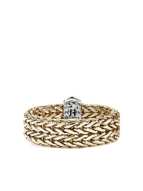 John Hardy 14K yellow gold Icon Link Bar diamond ring