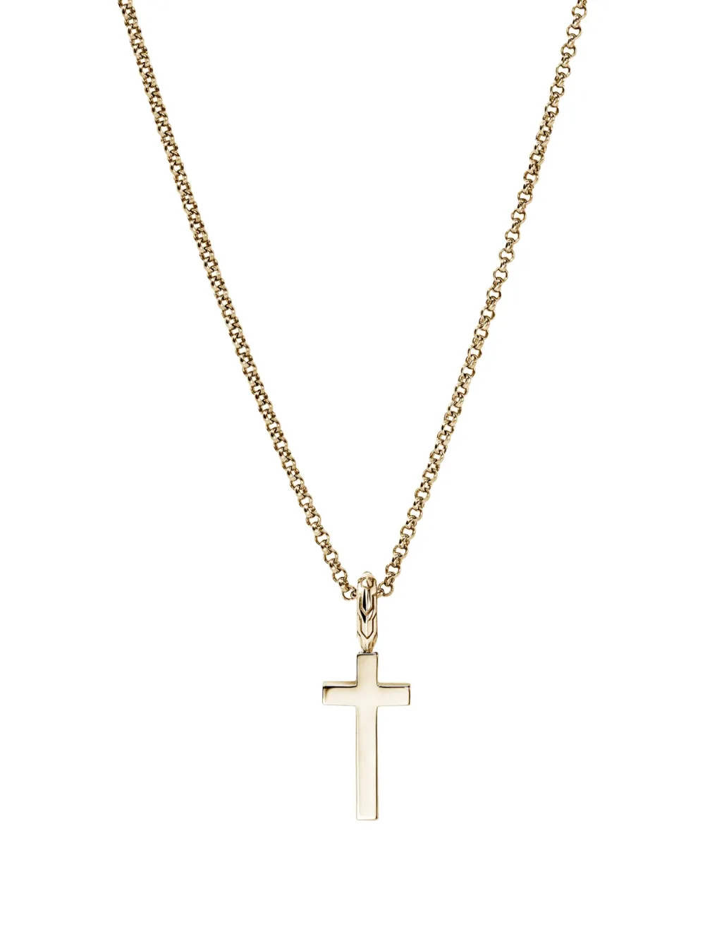 John Hardy 14k Yellow Gold Cross Necklace In Gold