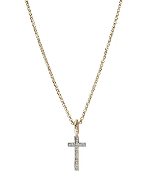 John Hardy 14K yellow gold JH Essential Cross necklace