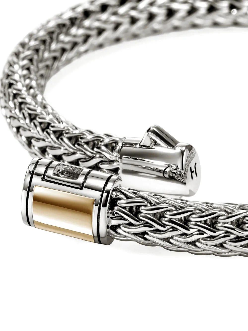 John Hardy 14k Yellow Gold Sterling Silver Chain Bracelet In Silver